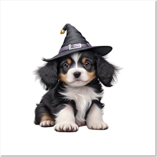 Cute Puppy Witch Posters and Art